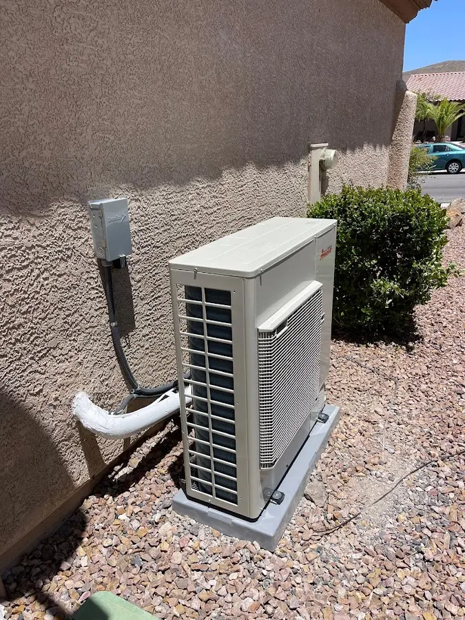 Residential air conditioning condenser unit in Clover Creek